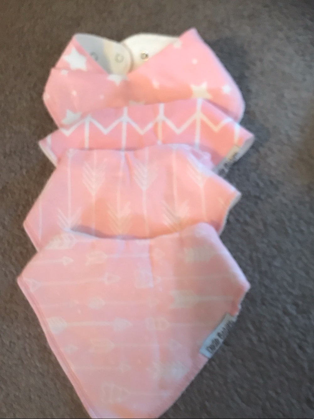 Polo by Ralph Lauren Pink Bandana Bibs - Set of 4
